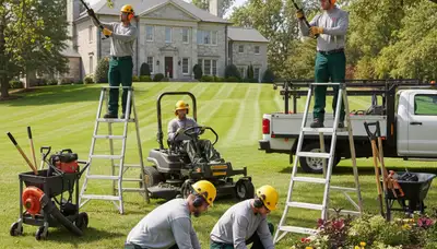 Tree service crew providing landscaping and outdoor care in Cleveland, OH