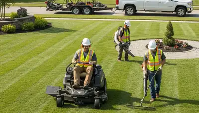 Cleveland, OH tree service crew providing lawn care and yard maintenance for healthy, reliable properties