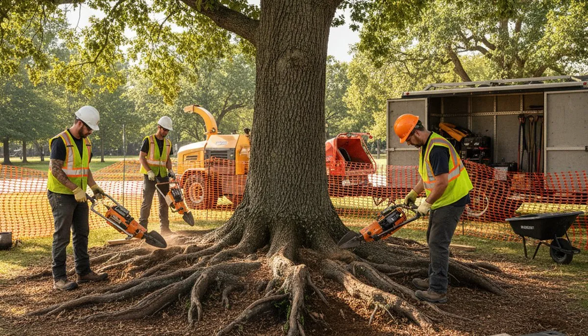 Cleveland, OH tree service protecting roots to support tree stability and long-term health