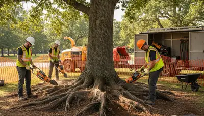 Cleveland, OH tree service protecting roots to support tree stability and long-term health