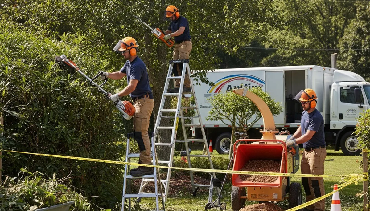 Cleveland, OH tree service removing overgrown shrubs for a safer, cleaner yard