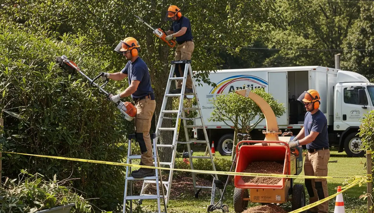 Cleveland, OH tree service removing overgrown shrubs for a safer, cleaner yard