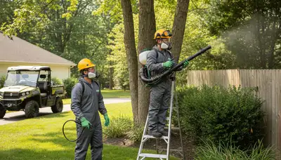Professional tick control treatment for Cleveland, OH residential yards and wooded properties