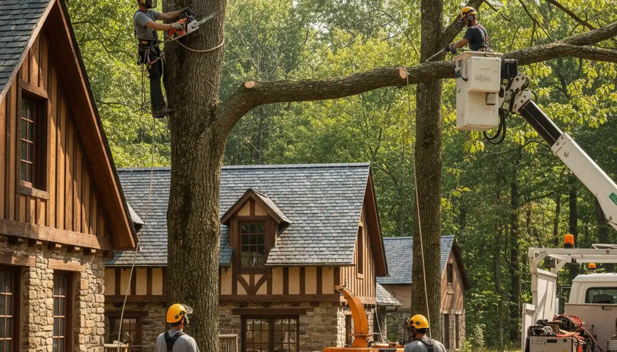 Cleveland, OH tree service crew providing professional tree trimming and removal for local properties