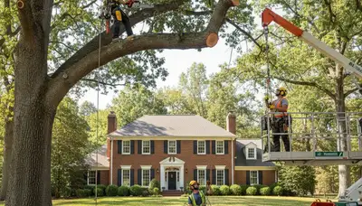 Tree service team in Cleveland, OH providing professional tree care and removal services