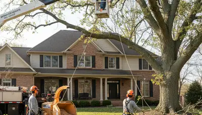 Tree service crew in Cleveland, OH providing professional tree care and removal services