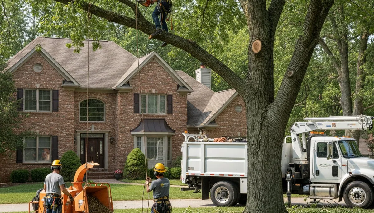 Tree service team in Cleveland, OH providing professional tree care for homeowners and businesses