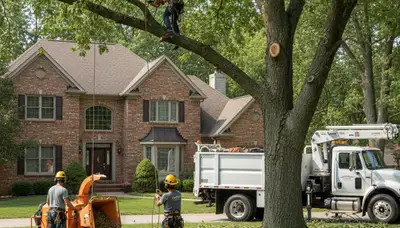 Tree service team in Cleveland, OH providing professional tree care for homeowners and businesses