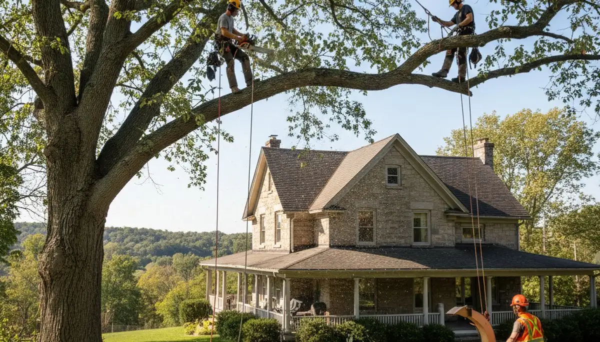 Tree service crew in Cleveland, OH providing professional tree care and removal services