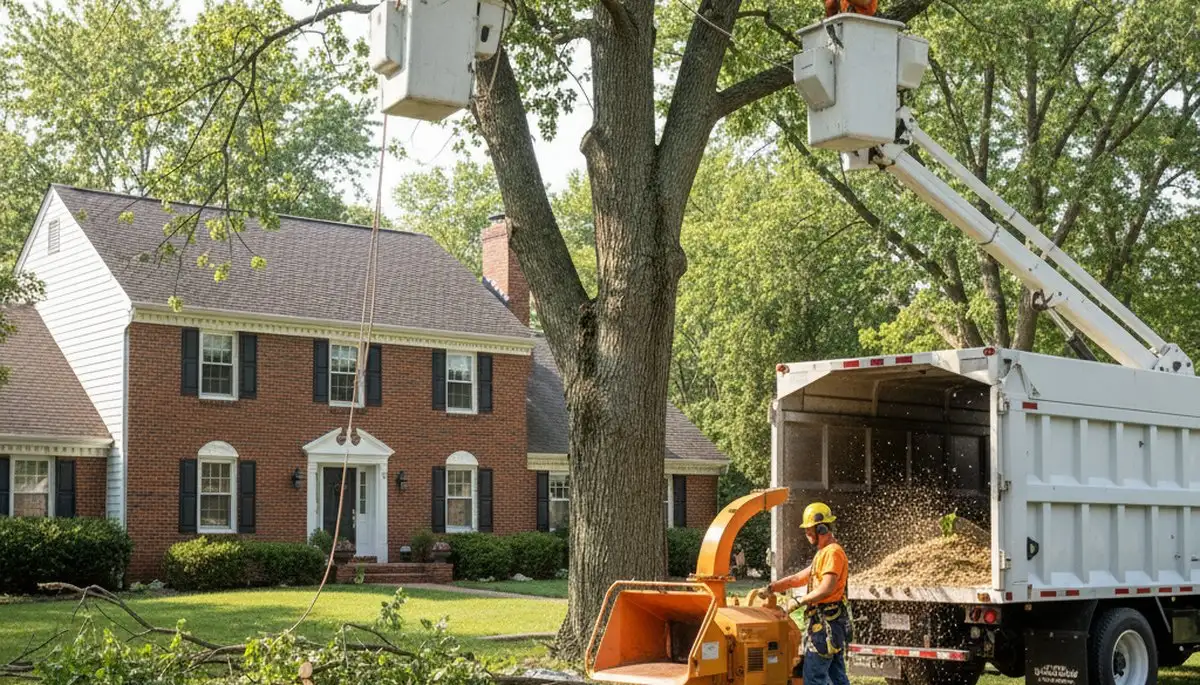 Cleveland, OH tree service crew performing professional tree care for residential and commercial properties