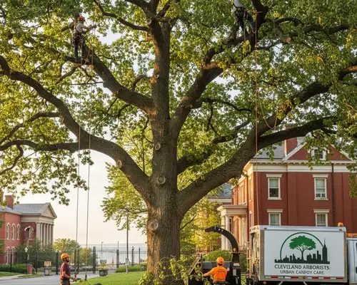 Cleveland, OH tree trimming service preserving the city's established tree canopy